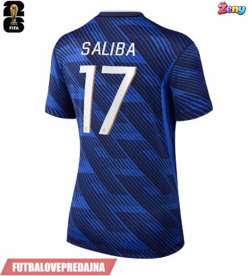 Lacne Ženy Futbalové dres Francúzsko William Saliba #17 MS 2026 Krátky Rukáv - Domáci